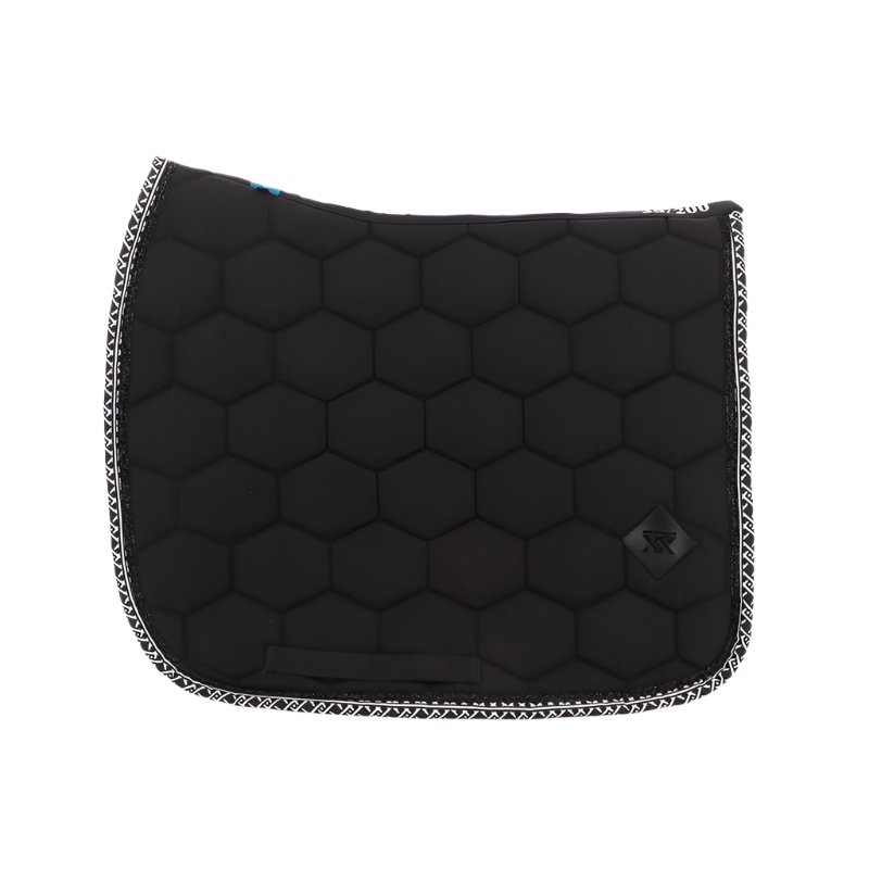 Oxxer - Tapis de dressage Monogramme noir/ noir