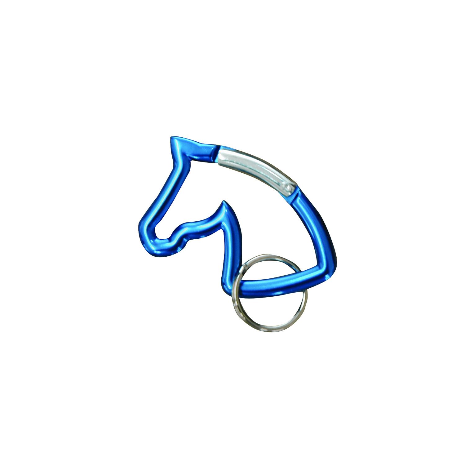 Porte-clé tête de cheval alu