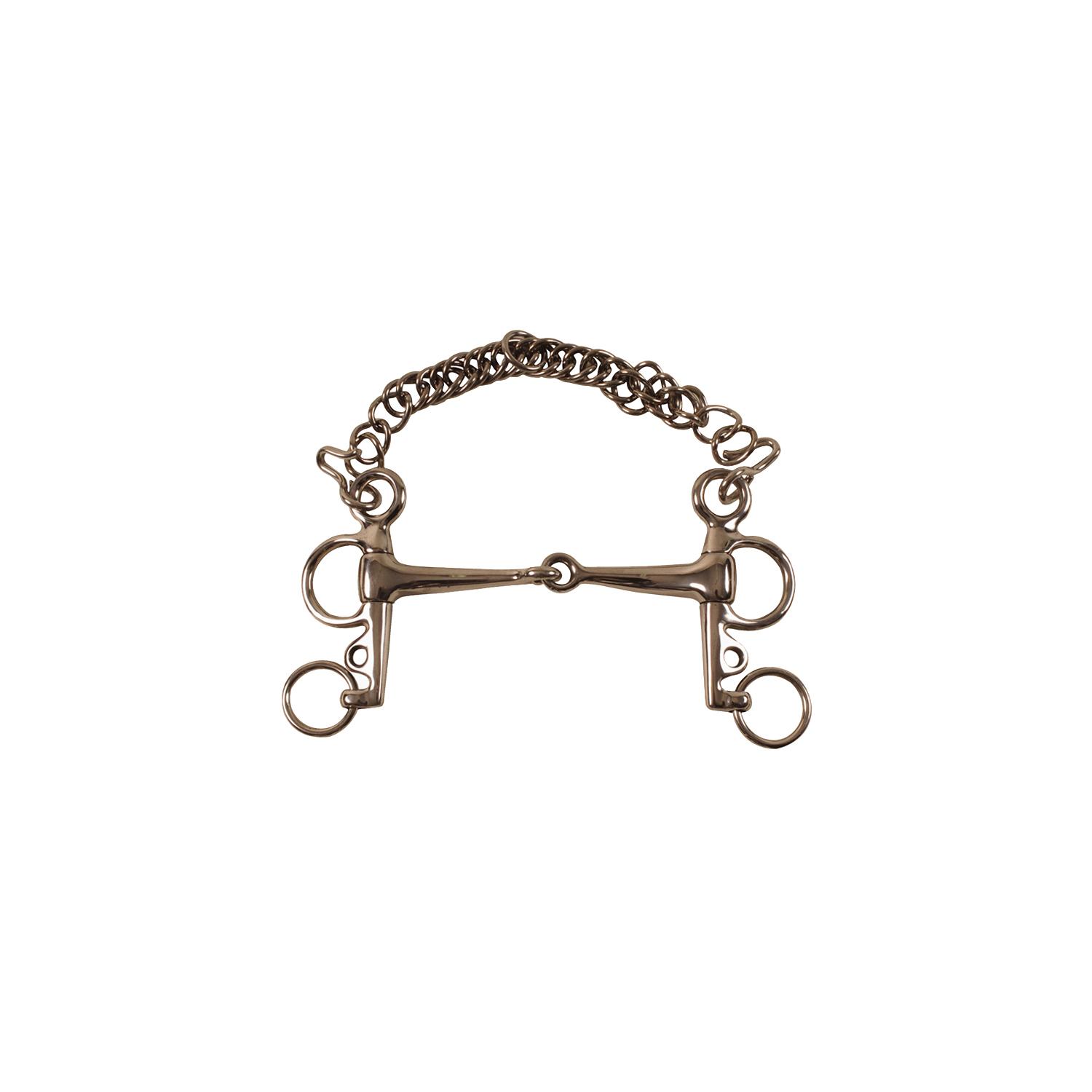 Pelham pour cheval solide a joues courtes