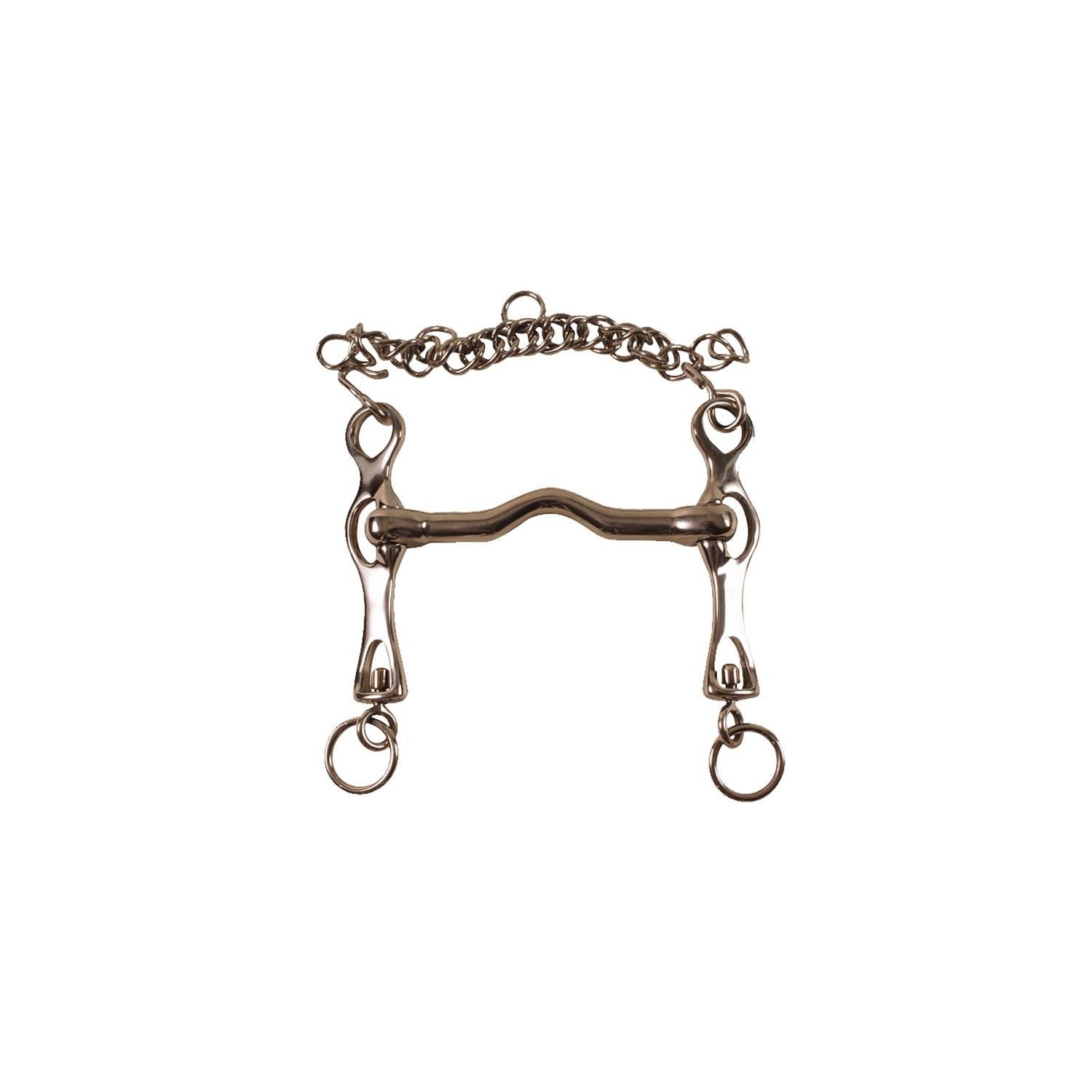 Mors pelham pour cheval en acier inoxydable