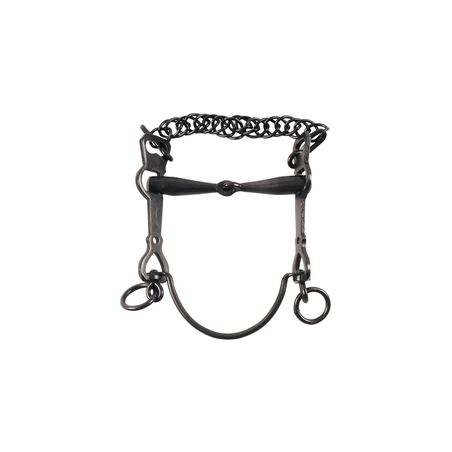 Mors espagnol pour cheval articulé avec joues coulissantes