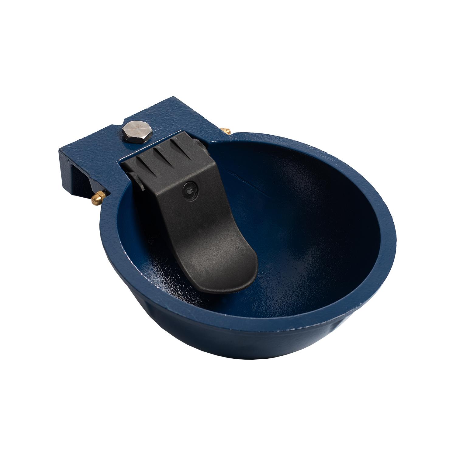 Abreuvoir cheval à pression en fonte Iotti. languette en PVC haute résistance