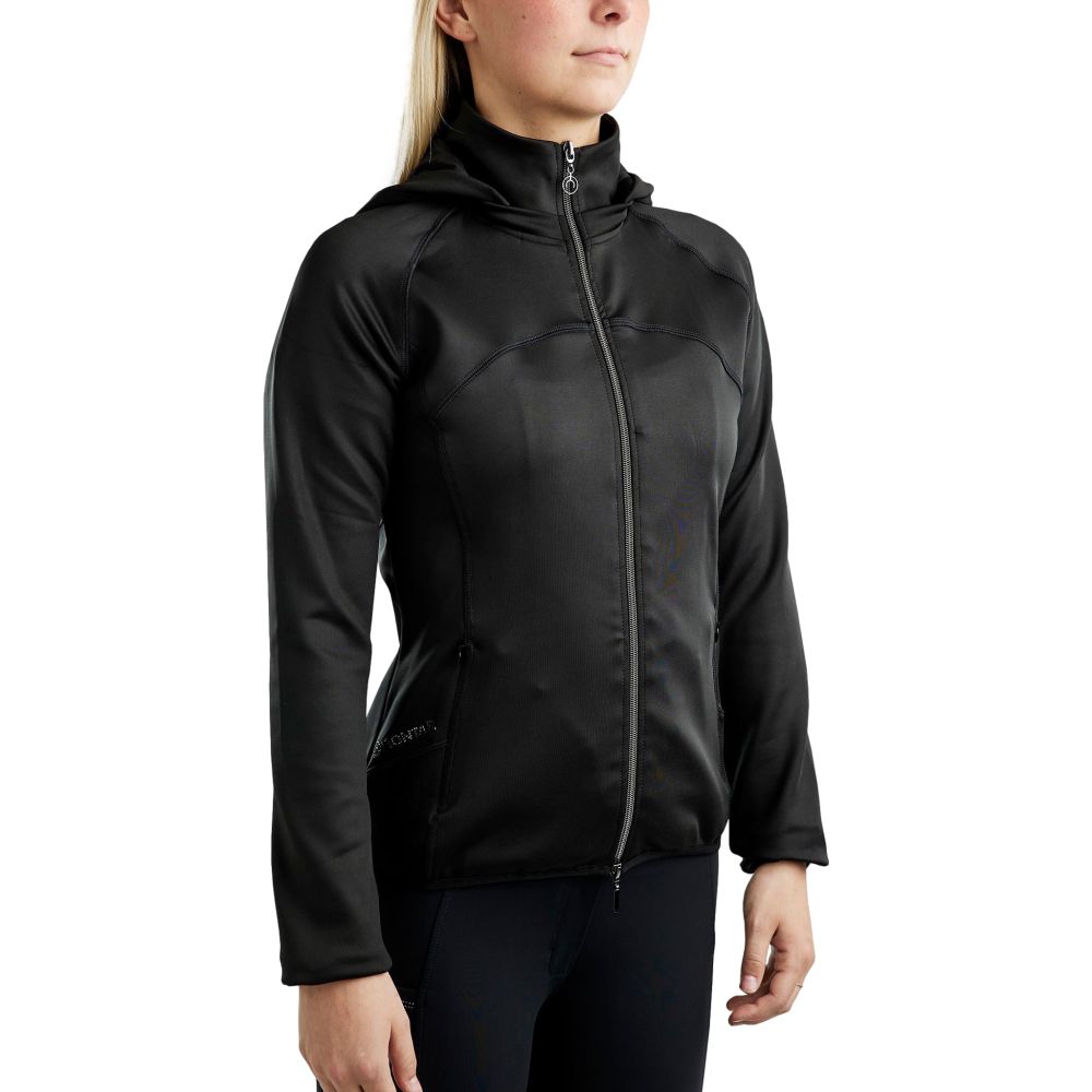 Veste softshell full zip Montar MoBlair capuche amovible crystals gun metal femme