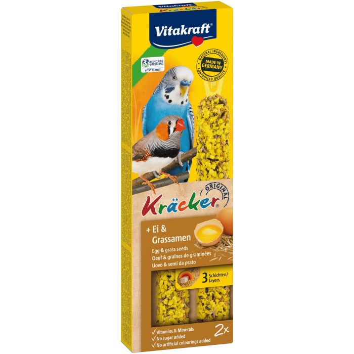 Vitakraft Kräcker Oeuf & Graminées 2pcs