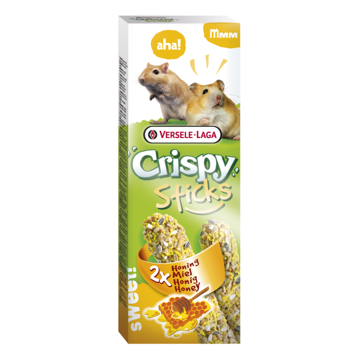 Crispy Sticks Hamsters-Gerbilles Miel 2 pièces 110g