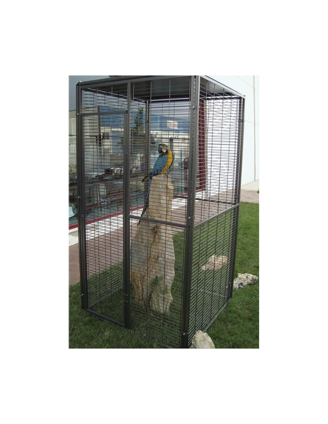 Volière 1x1x2 m pour perroquet volière extérieure maille soudée robuste