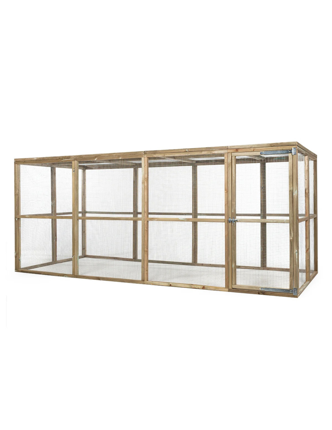 Volière de Jardin en Pin Massif 448x179x183 cm en Maille 19 x 19 x 1,45 mm