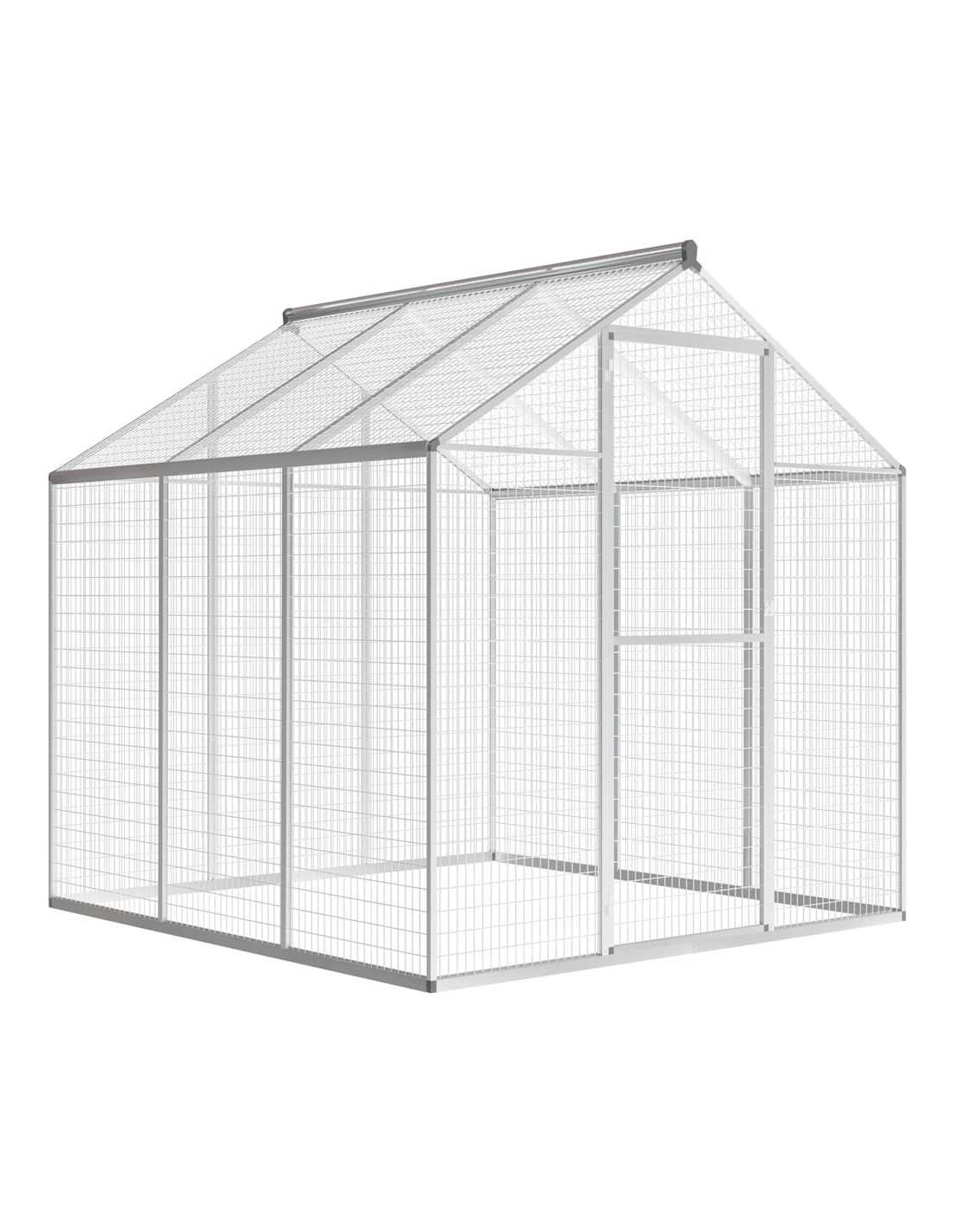 Volière Extérieure Aluminium 183 x 178 x 194 cm