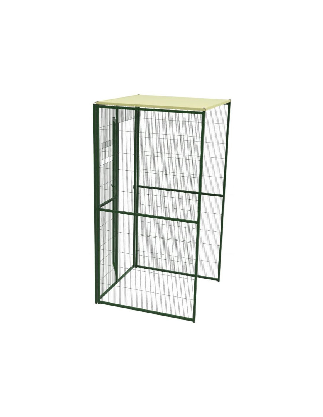 Volière Intérieure 1x1x2 m à Adossé ou Création de SAS Maille Soudée Robuste