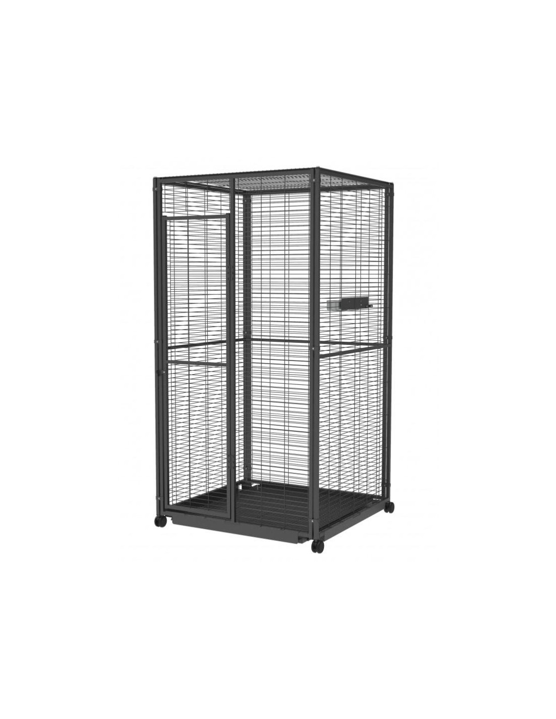 Volière Intérieure 1x1x2 m Volière Maille Soudée Robuste Mobile