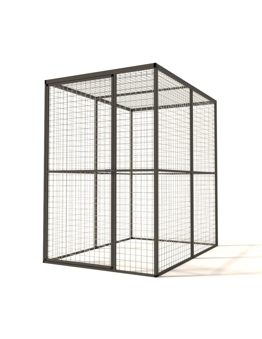 Volière Intérieure Volière Extérieure Aluminium Anthracite 176 x 121 x 178 cm Maille 19 x 19 x 1,45 mm