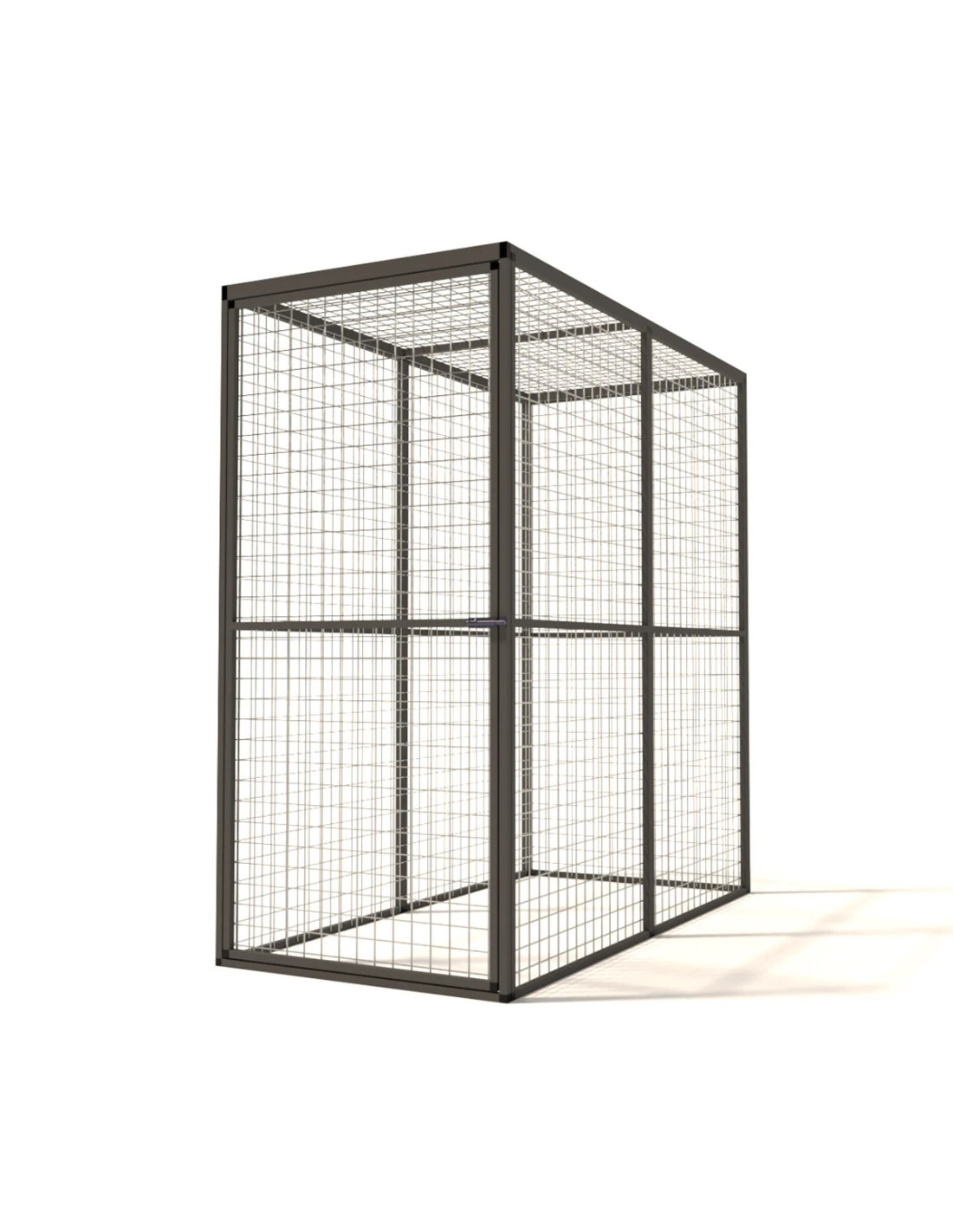 Volière Intérieure Volière Extérieure Aluminium Anthracite 176 x 86 x 178 cm Maille 50 x 50 x 3 mm