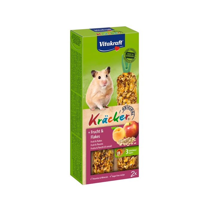 Vitakraft Kräcker Hamster Fruit & Flakes 2pcs