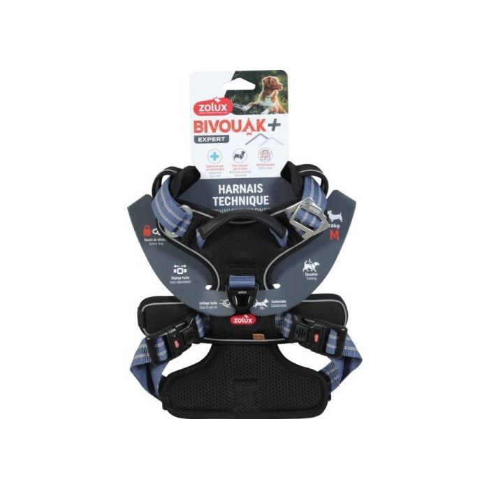 Zolux Bivouak Harnais pour Chien Blue M