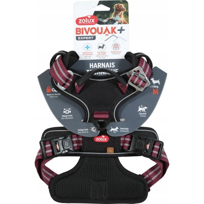 Zolux Bivouak Harnais pour Chien Rouge M