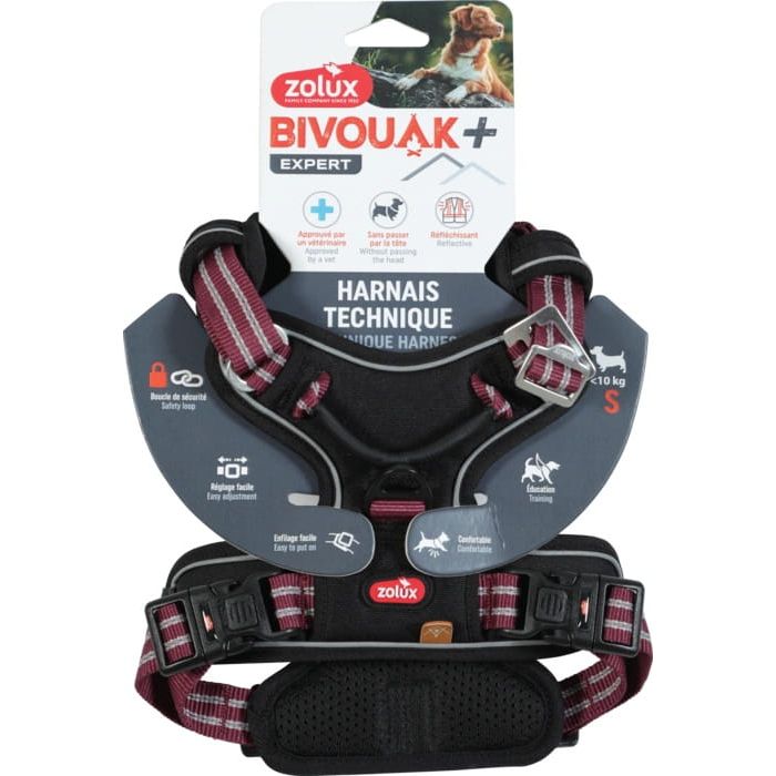 Zolux Bivouak Harnais pour Chien Rouge S