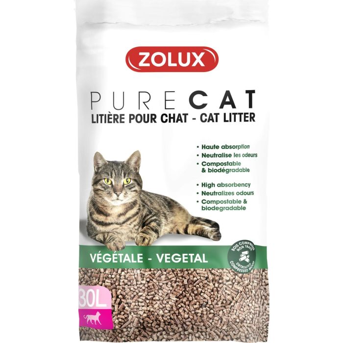 Zolux Purecat Litière Végétale 30l